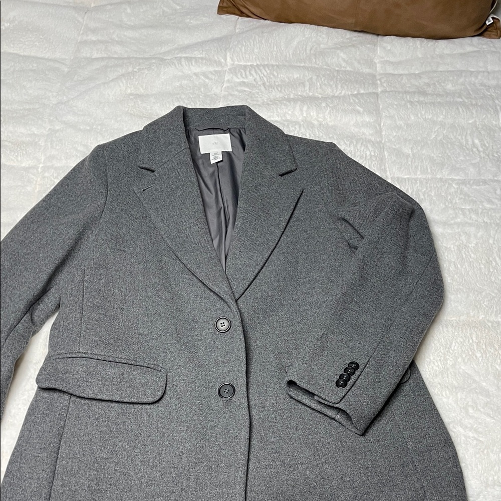Gray Women's Blazer Coat